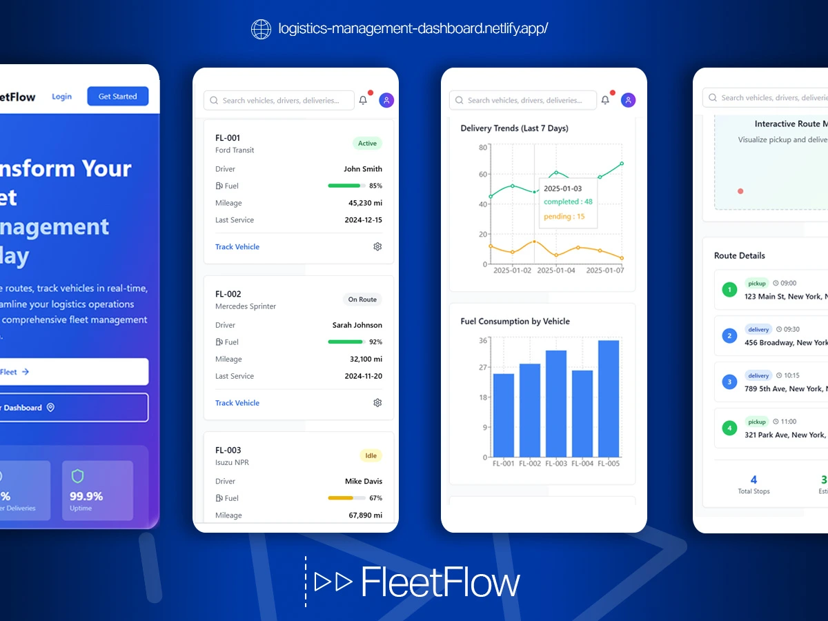Logistics Management Dashboard