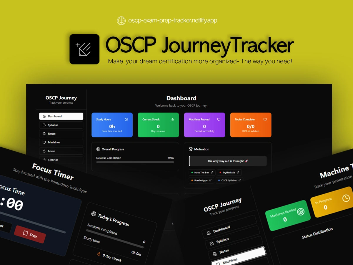 OSCP Journey Tracker Notebook