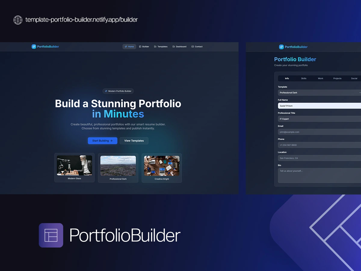 Template Portfolio Builder