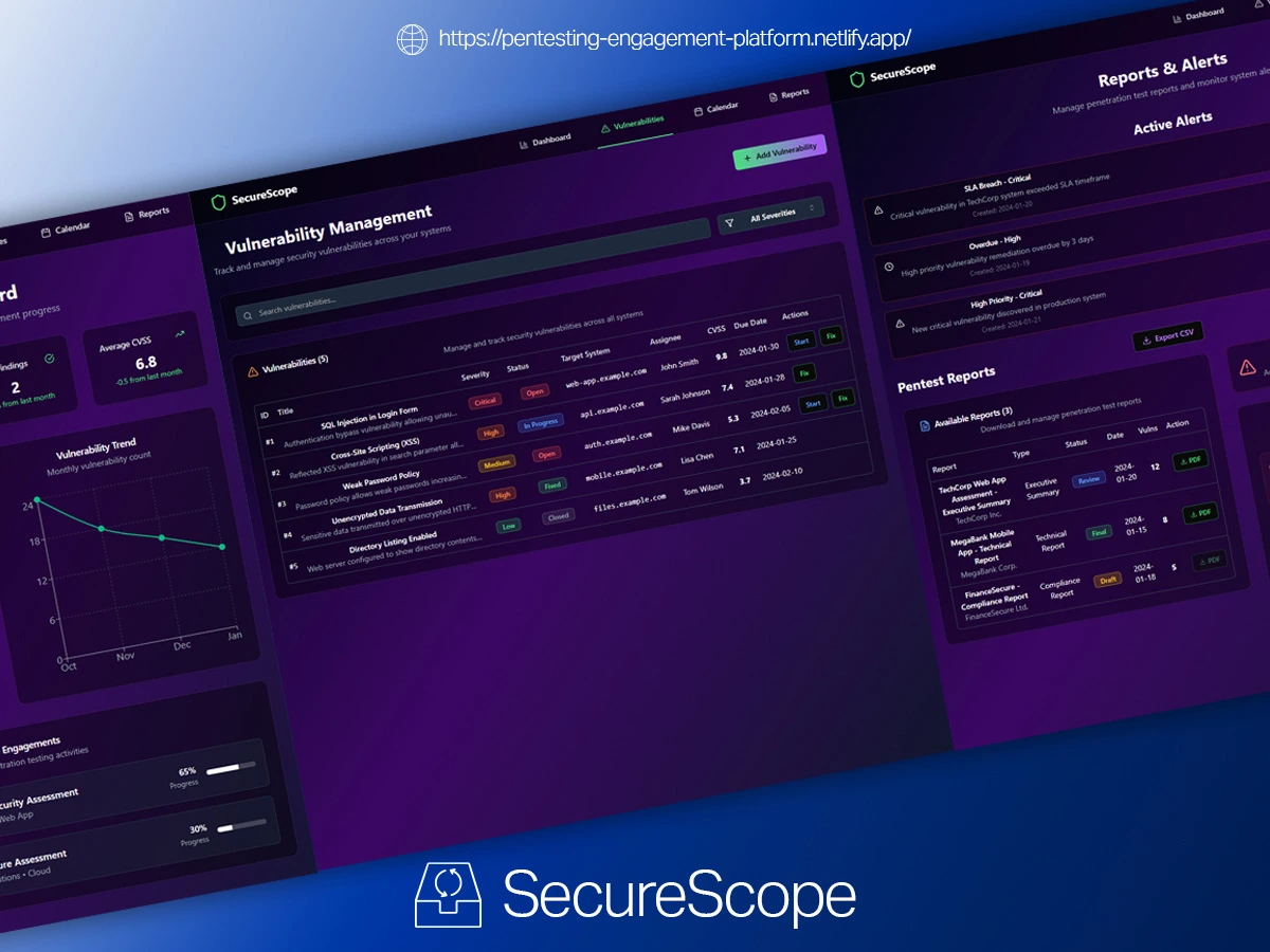 Pentesting Engagement Platform