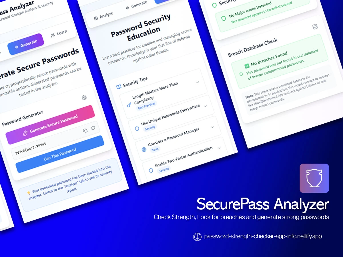 Password Strength Analyzer And Generator